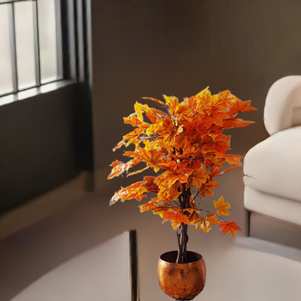 125cm Orange Maple Acer Extra Large Artificial Tree