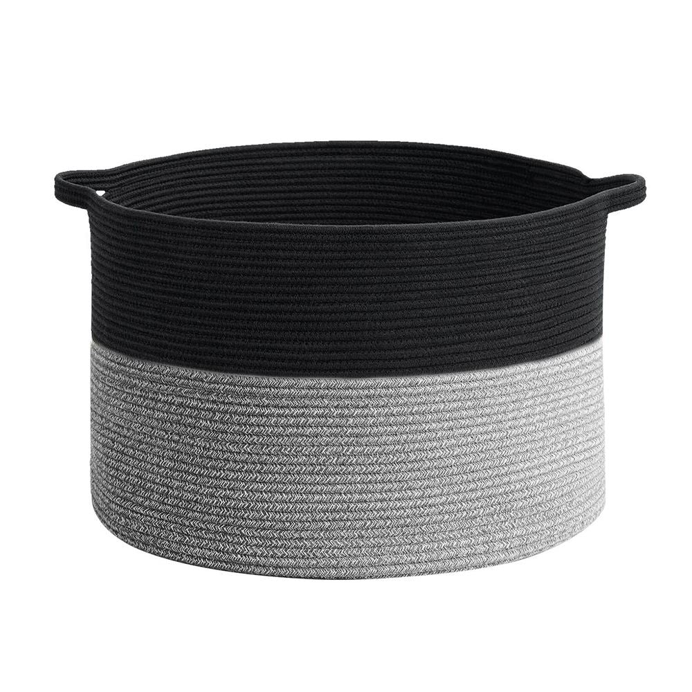 VINSANI LAUNDRY BASKET BLACK & GREY