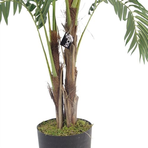 Artificial Palm Tree and Copper Metal Planter