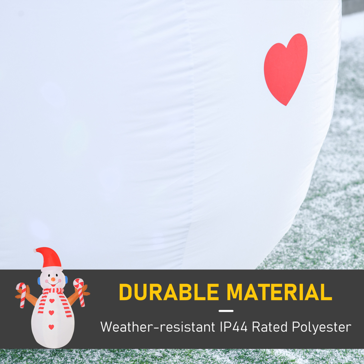 8ft Christmas Inflatable Snowman with Candy Rotating Lighted Indoor Outdoor