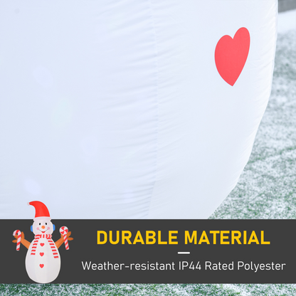 8ft Christmas Inflatable Snowman with Candy Rotating Lighted Indoor Outdoor