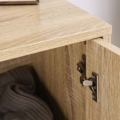 Embossed Arrow Storage Cabinet w/ Adjustable Shelf Metal Frame Handles Stylish