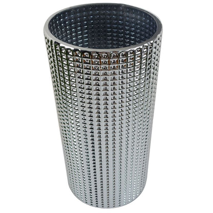 30cm Silver Dot Glass Vase