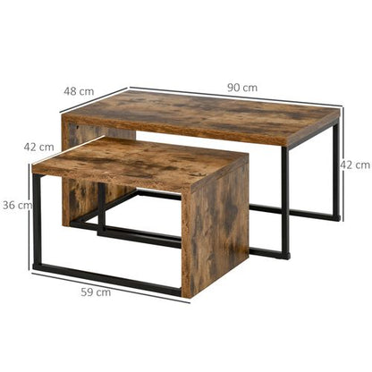 Set of 2 Coffee Tables / Side Tables